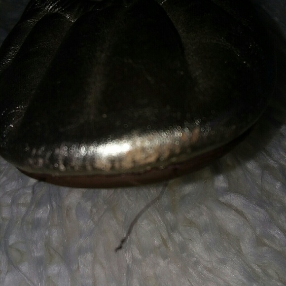 Talbots Gold Leather Ballet shoes - Picture 4 of 5